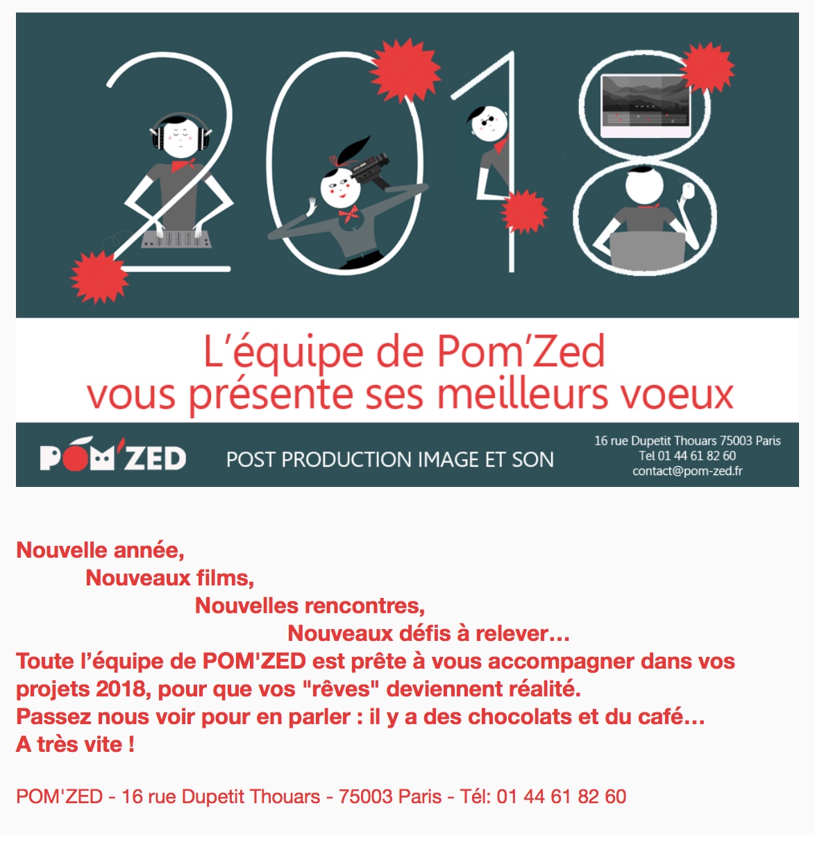 Meilleurs voeux 2018 Meilleurs voeux 2018